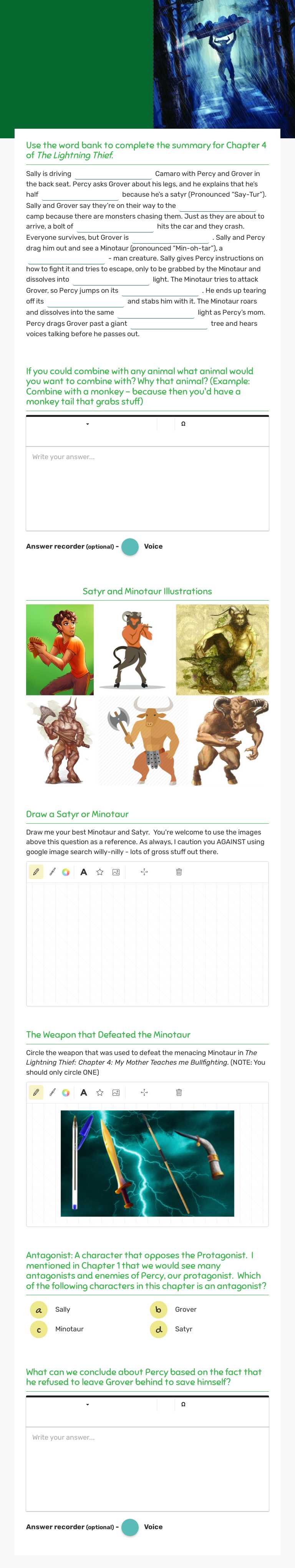 TLT: Chapter 4 worksheet preview image