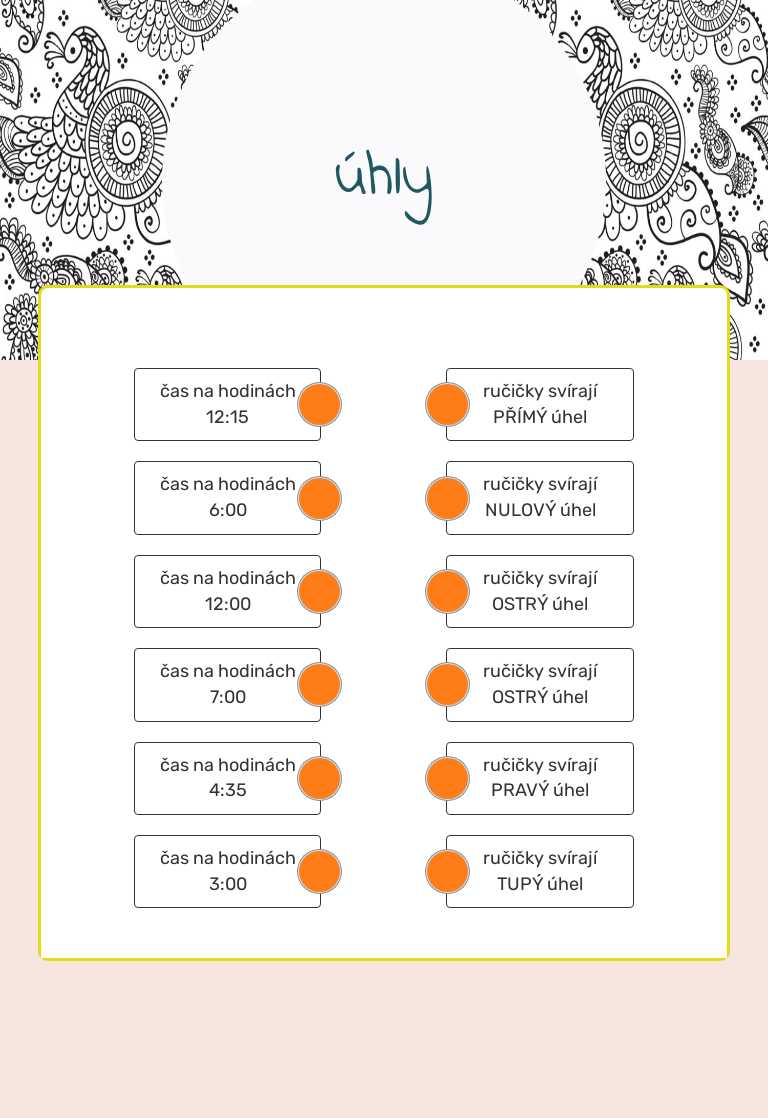úhly worksheet preview
