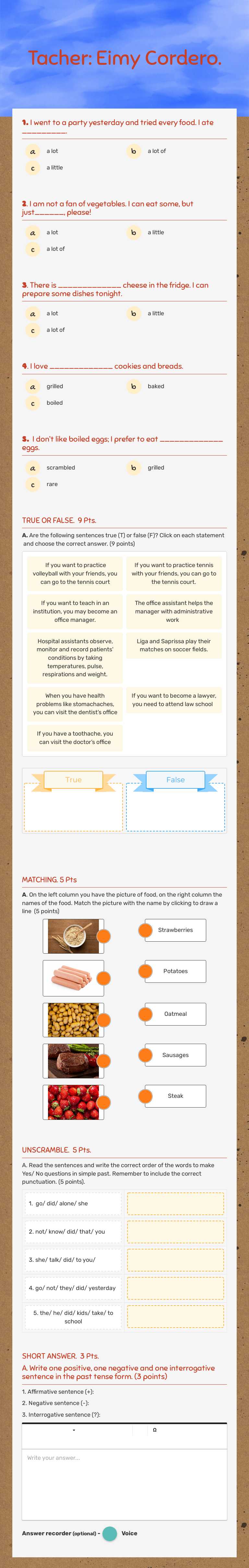 Tacher: Eimy Cordero. worksheet preview image