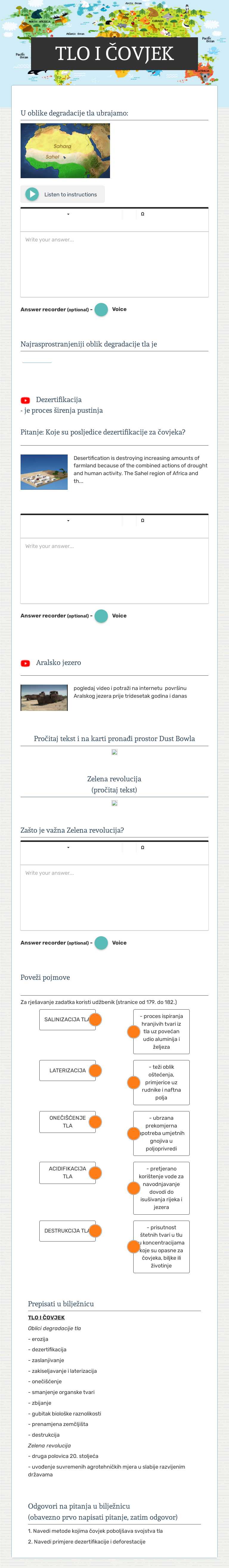 TLO I ČOVJEK worksheet preview image