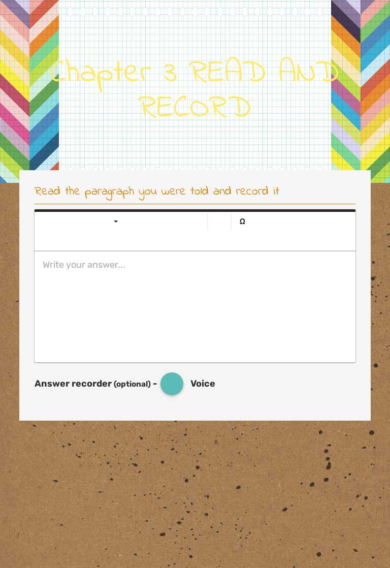 Chapter 3 READ AND RECORD worksheet preview image