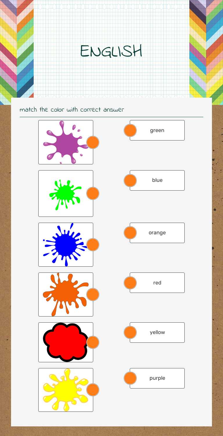 ENGLISH worksheet preview image