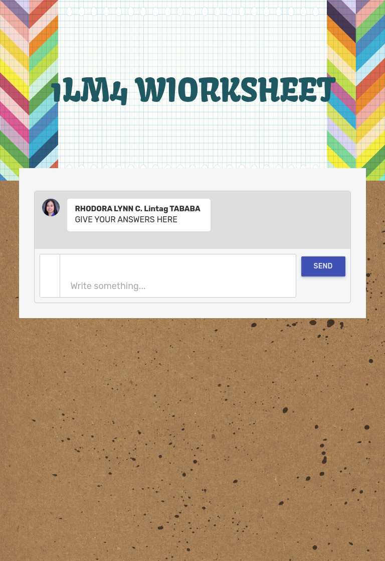 1LM4 WIORKSHEET worksheet preview image