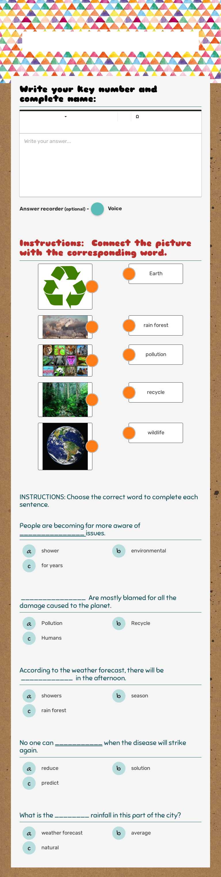 11th Grade/ unit 3 Vocabulary #5 worksheet preview image