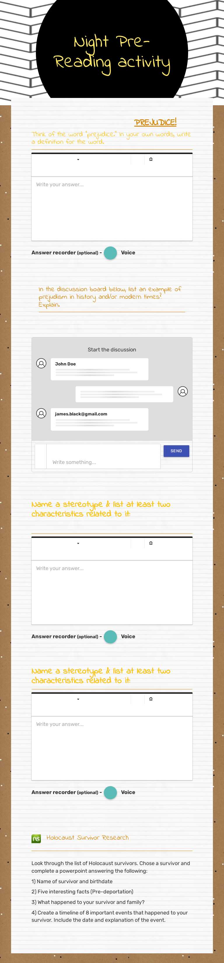 Night Pre-Reading
activity worksheet preview image