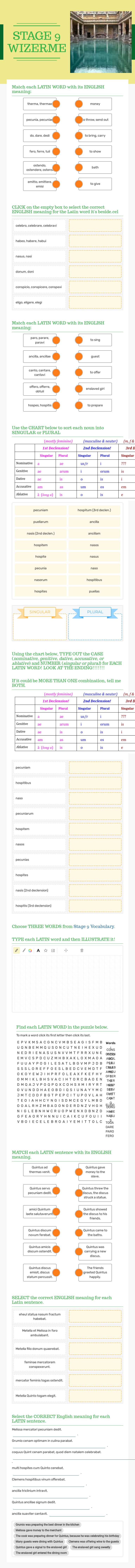 STAGE 9 WIZERME worksheet preview image