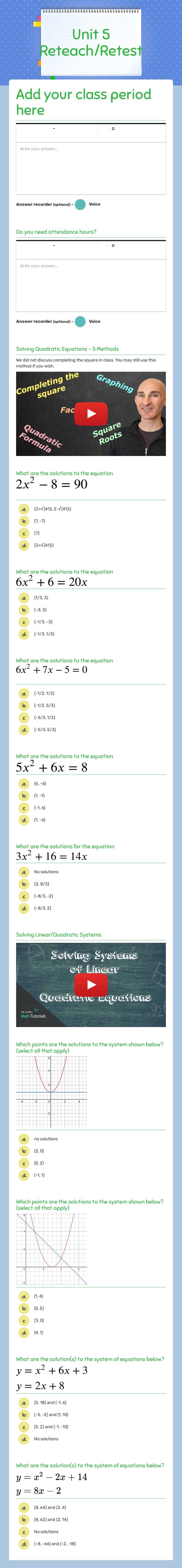 Unit 5
Reteach/Retest worksheet preview image