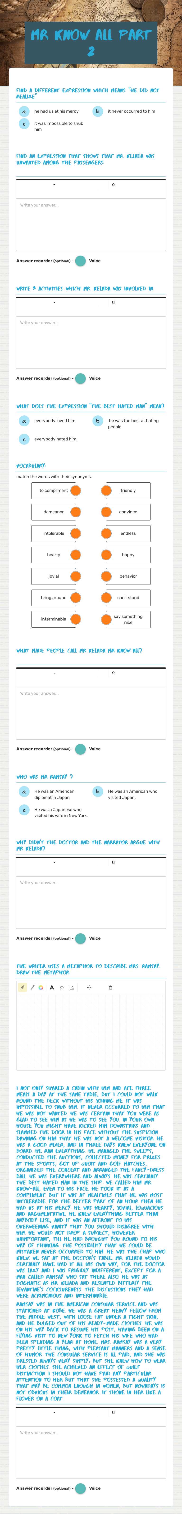 Mr Know All
part 2 Grade 10 worksheet preview