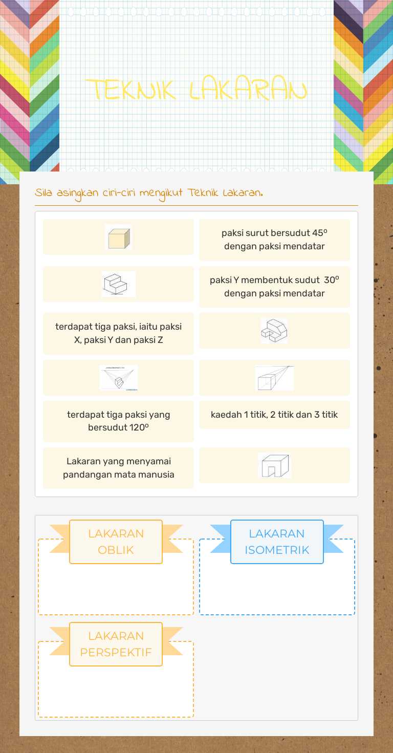 TEKNIK LAKARAN worksheet preview image