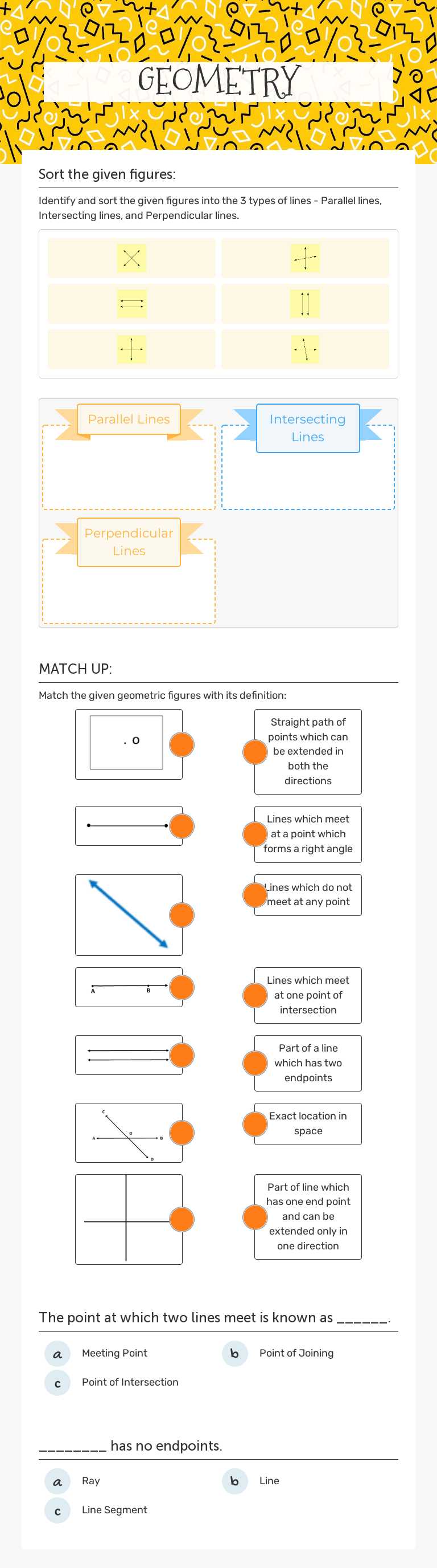 GEOMETRY worksheet preview image