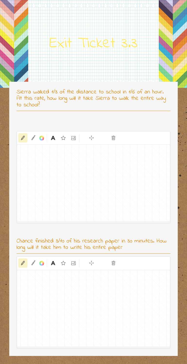 Exit Ticket 3.3 Grade 7 worksheet preview
