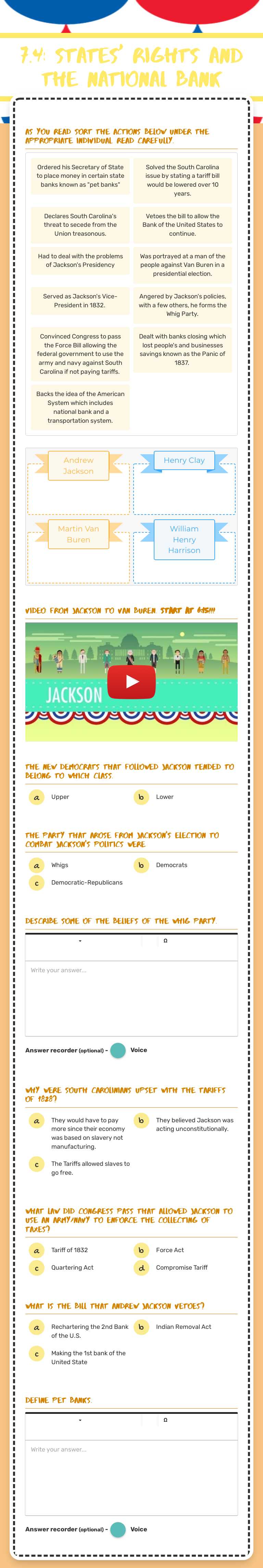 7.4: States' Rights and the National Bank worksheet preview