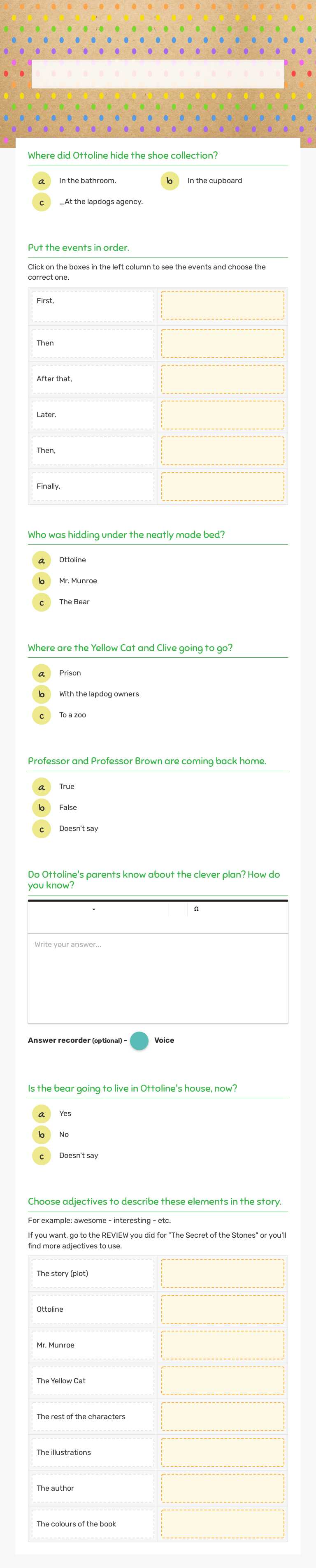 CHAPTER 10 Grade 5 worksheet preview
