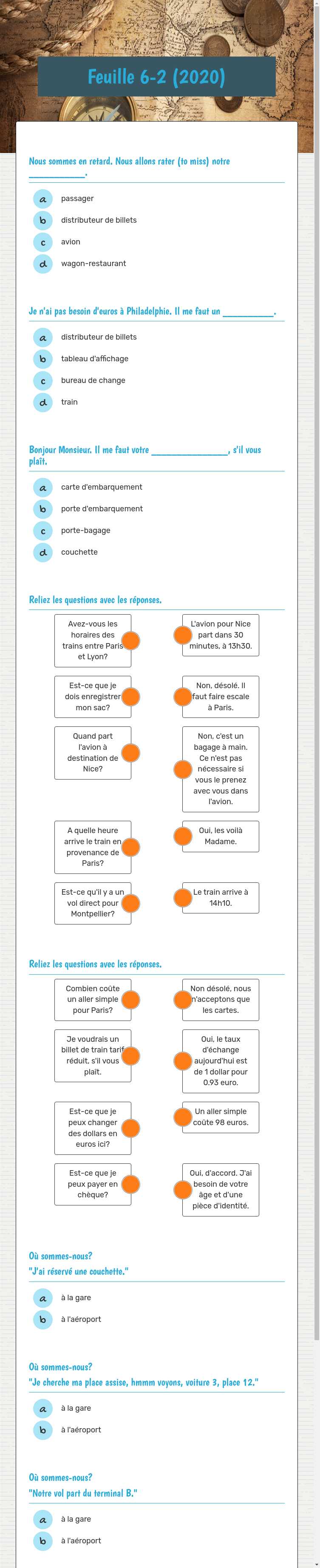 Feuille 6-2 (2020) worksheet preview image