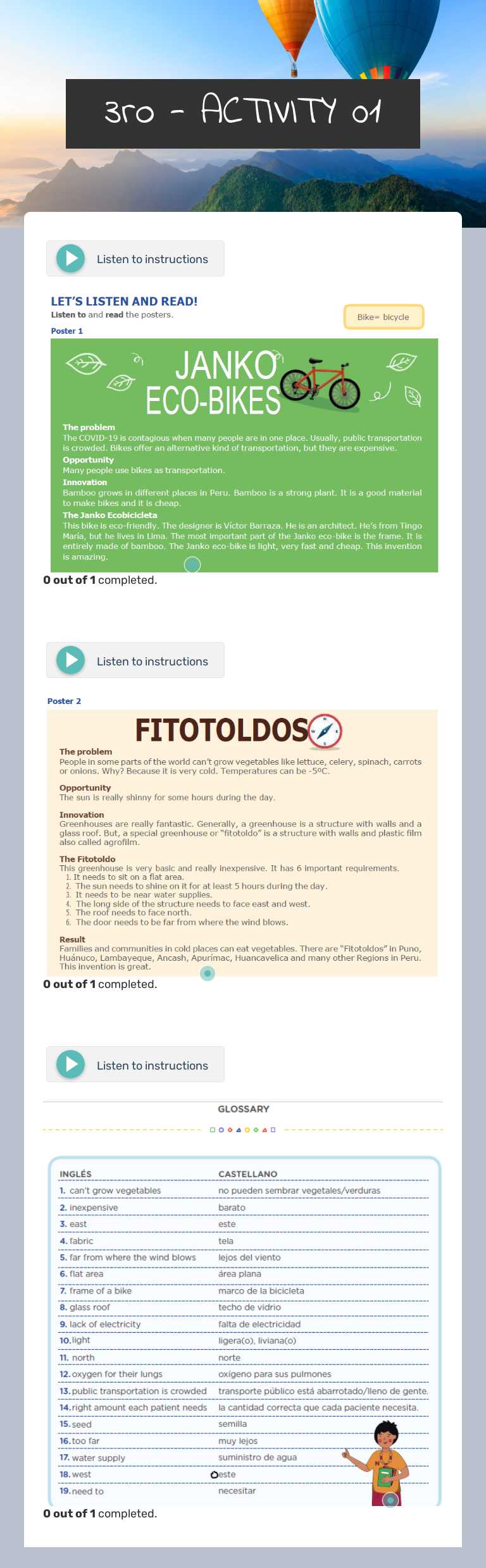 3ro - ACTIVITY 01 worksheet preview