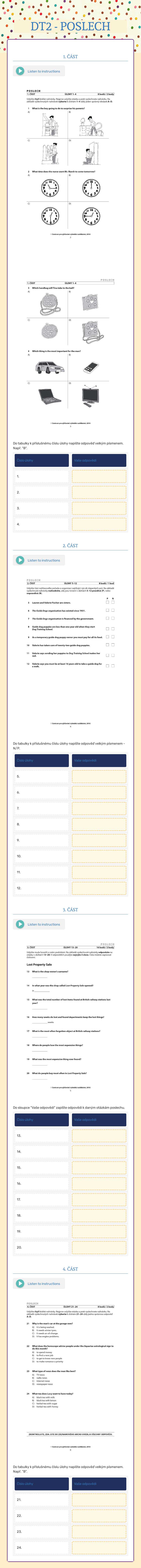 DT2 - POSLECH worksheet preview image