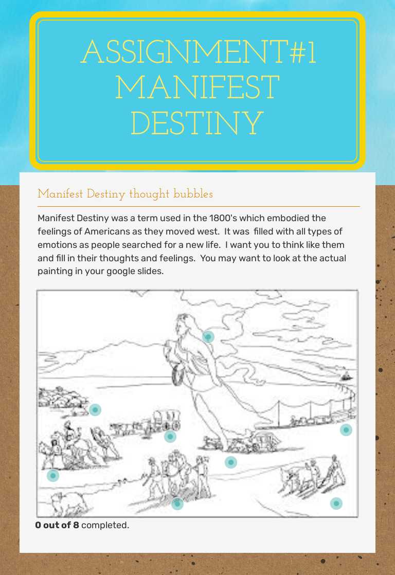 Assignment#1
Manifest destiny worksheet preview image
