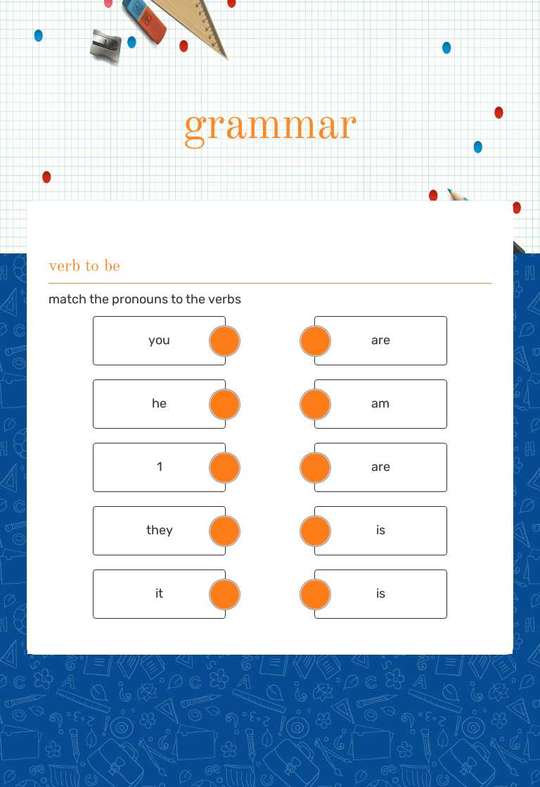 grammar worksheet preview image