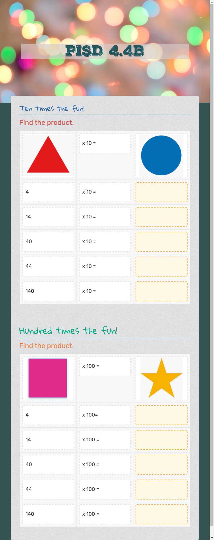 PISD 4.4B worksheet preview image