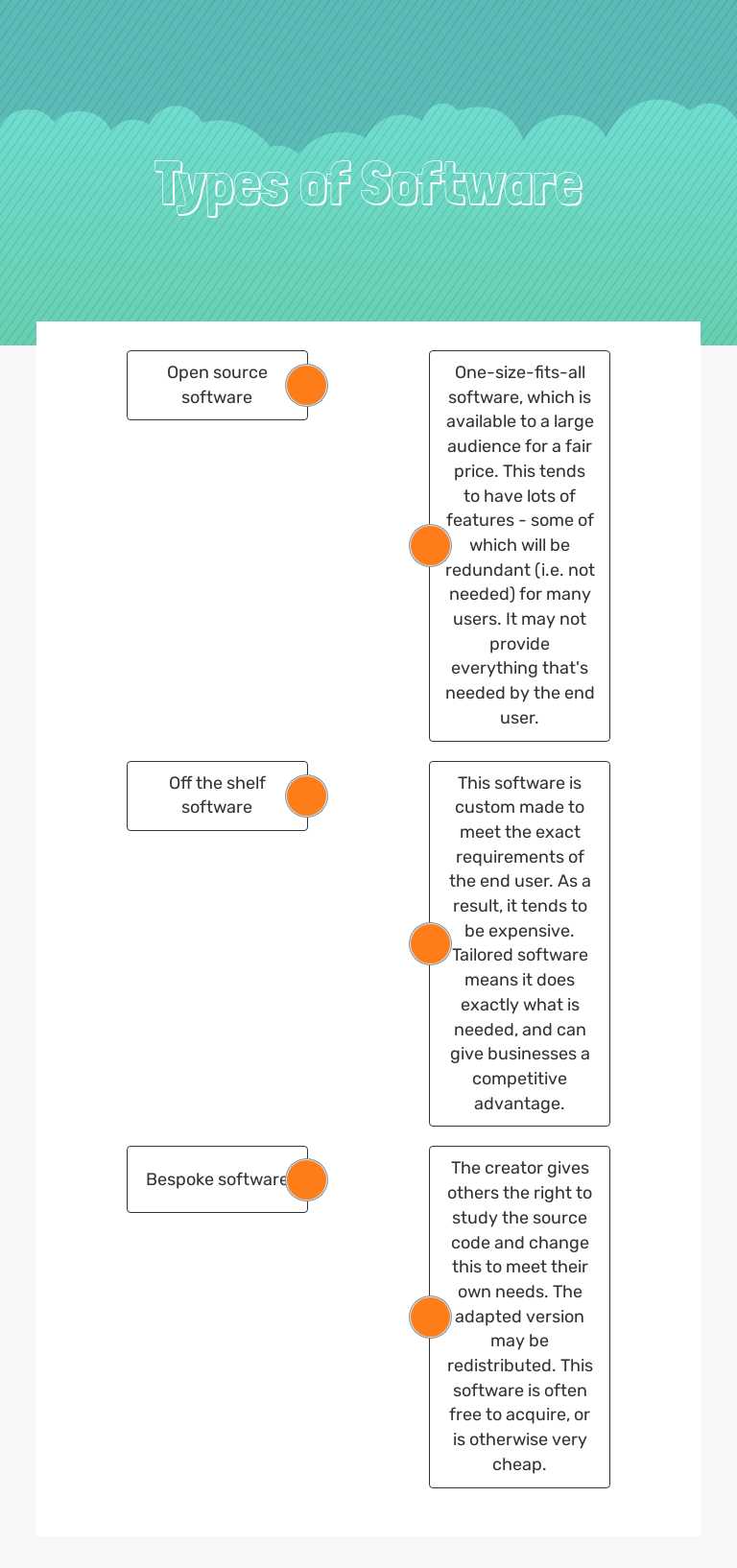 Types of Software worksheet preview image