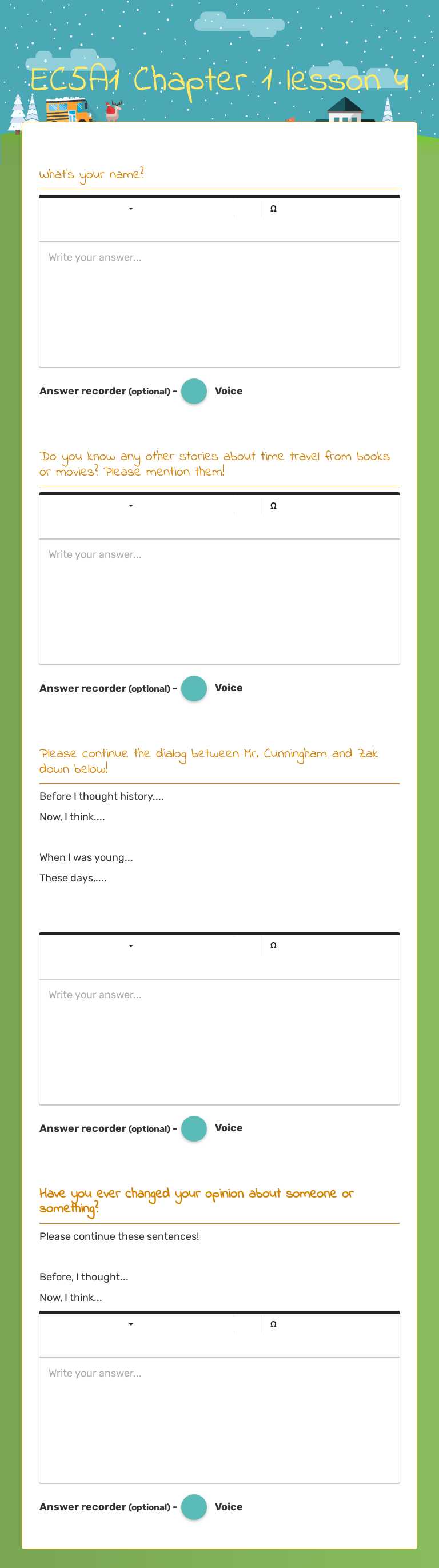 EC5A1 Chapter 1 lesson 4 worksheet preview image