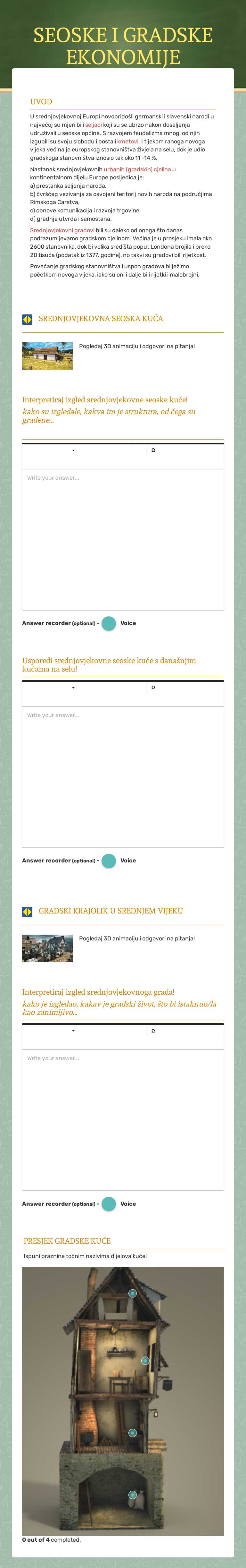SEOSKE I GRADSKE EKONOMIJE worksheet preview image