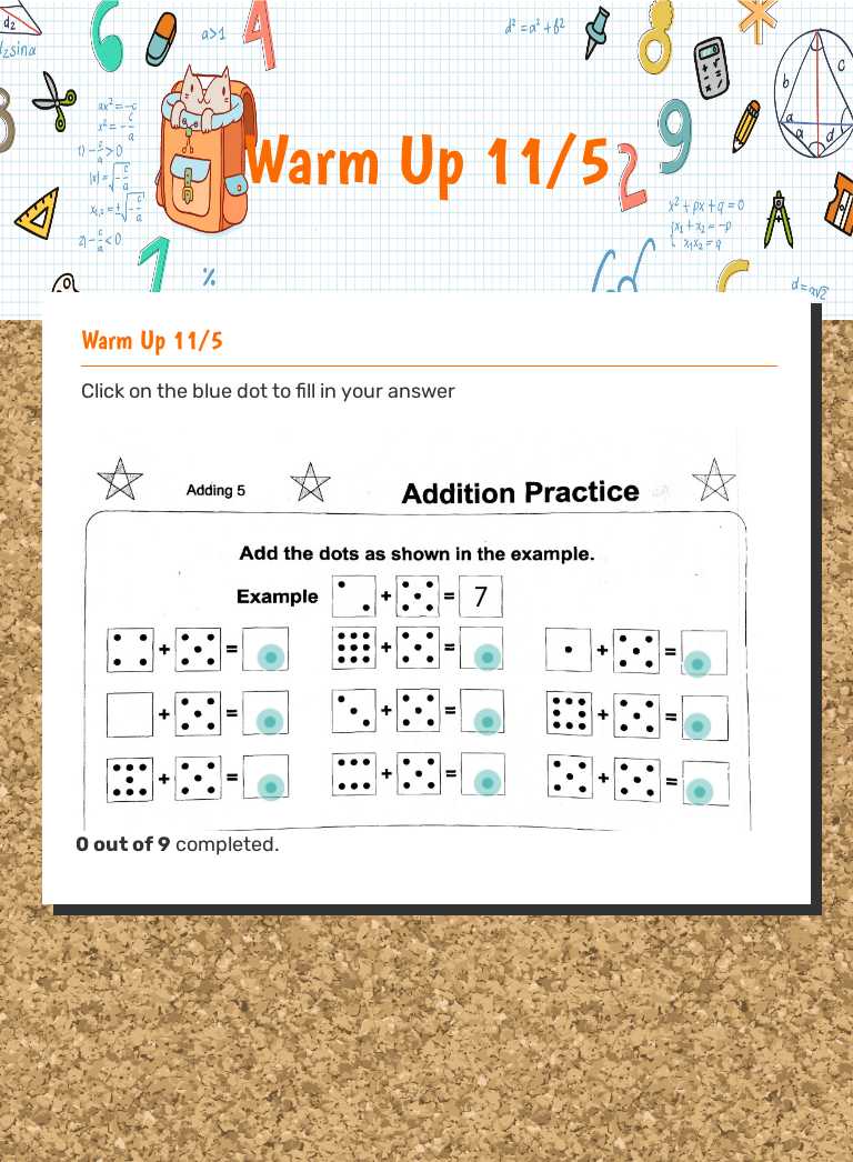 Warm Up 11/5 worksheet preview image