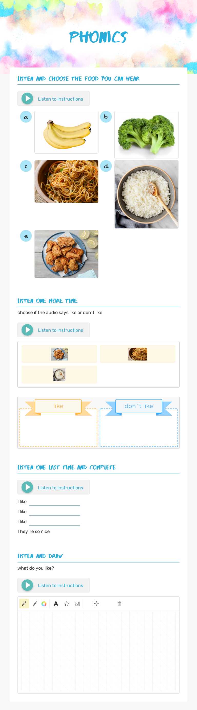 phonics worksheet preview image