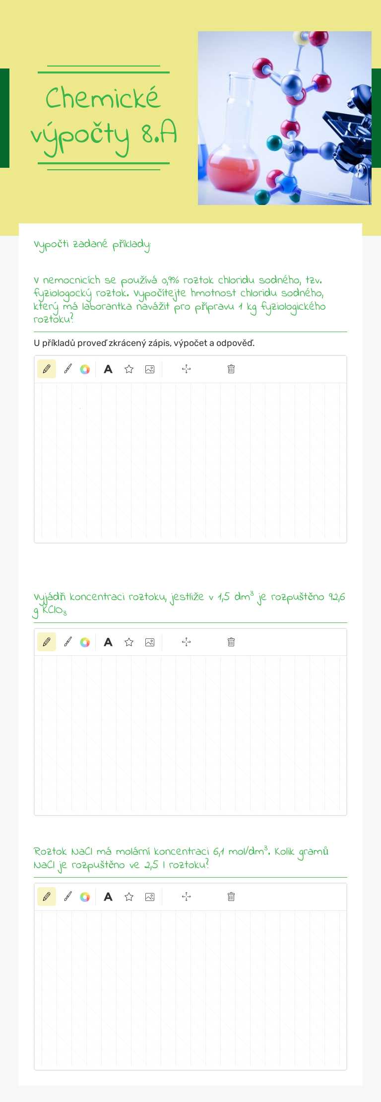 Chemické výpočty
8.A worksheet preview image