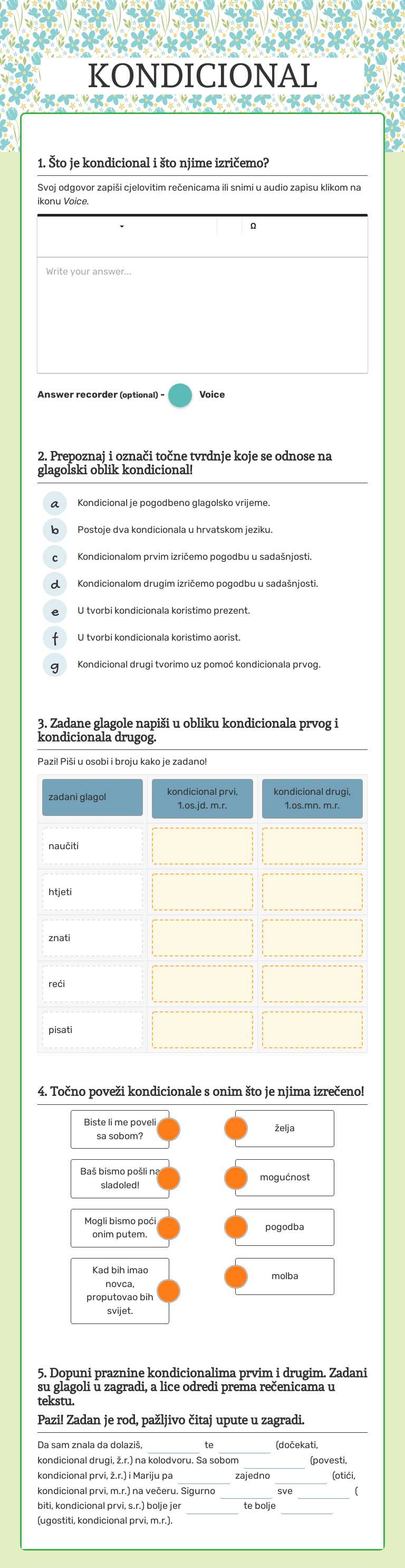 KONDICIONAL worksheet preview image