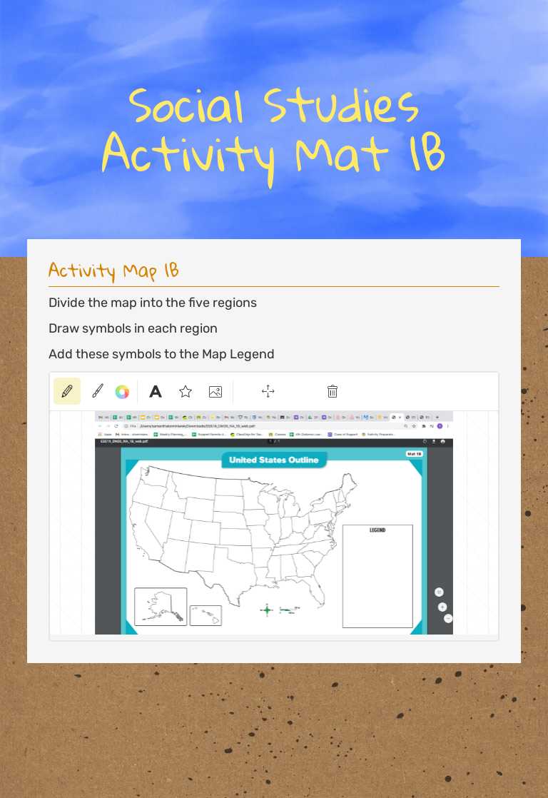 Social Studies Activity Mat 1B Grade 4 worksheet preview