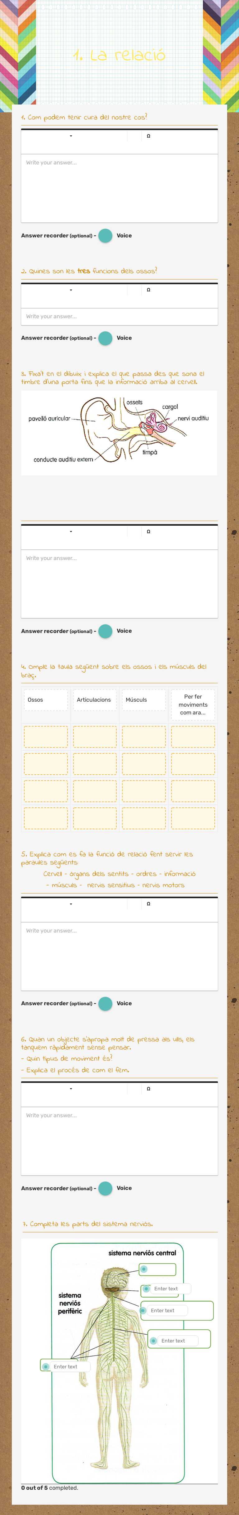 1. La relació Grade 6 worksheet preview