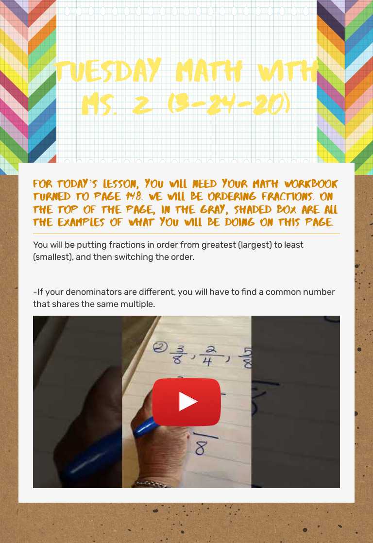 Tuesday Math with  Ms. z (3-24-20) worksheet preview image