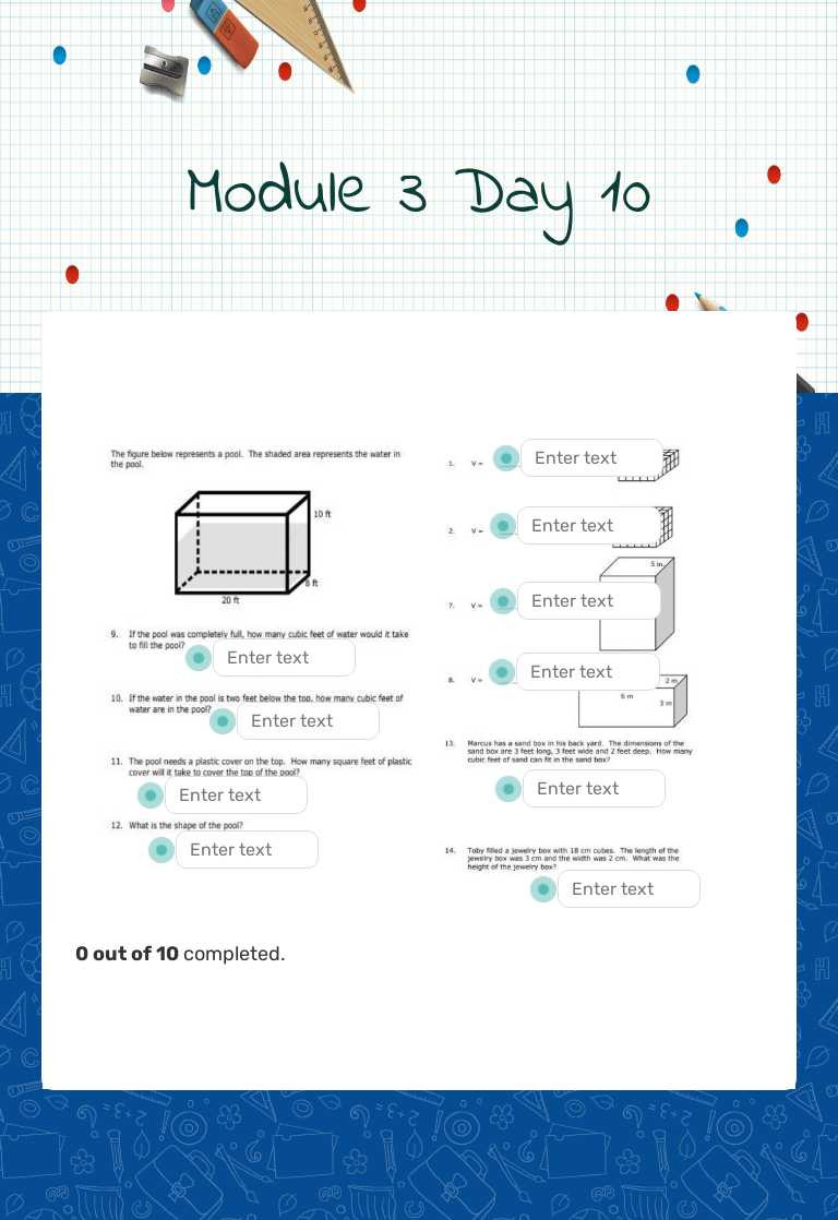 Module 3 Day 10 Grade 5 worksheet preview