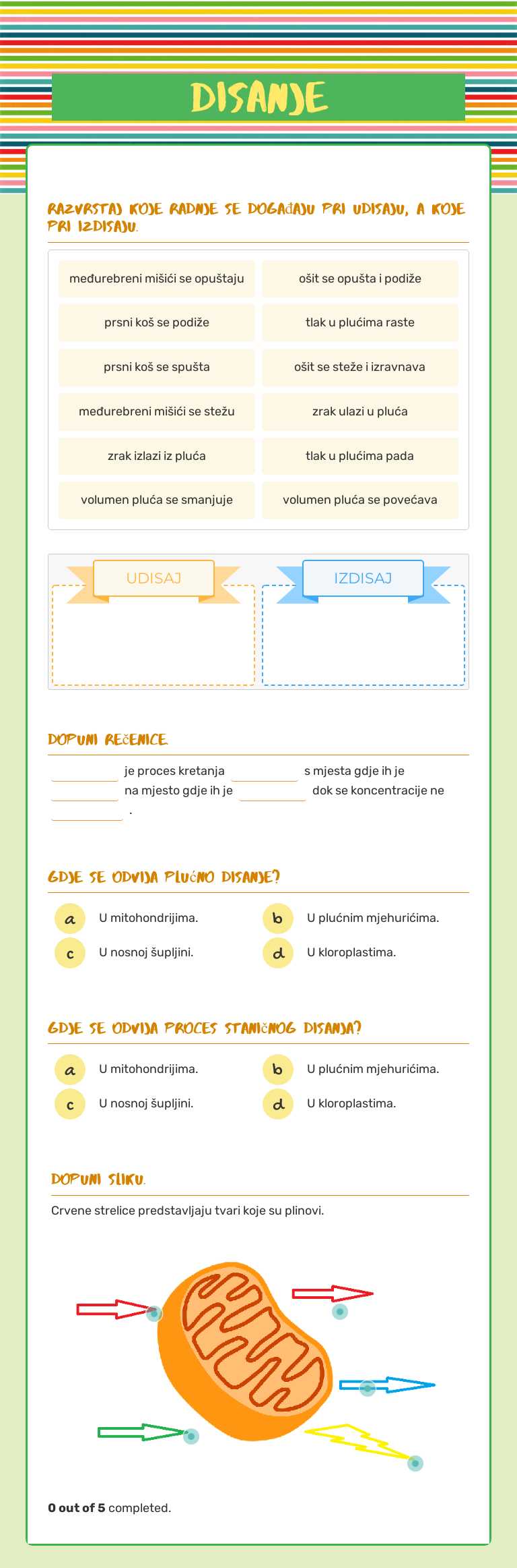 Disanje worksheet preview image