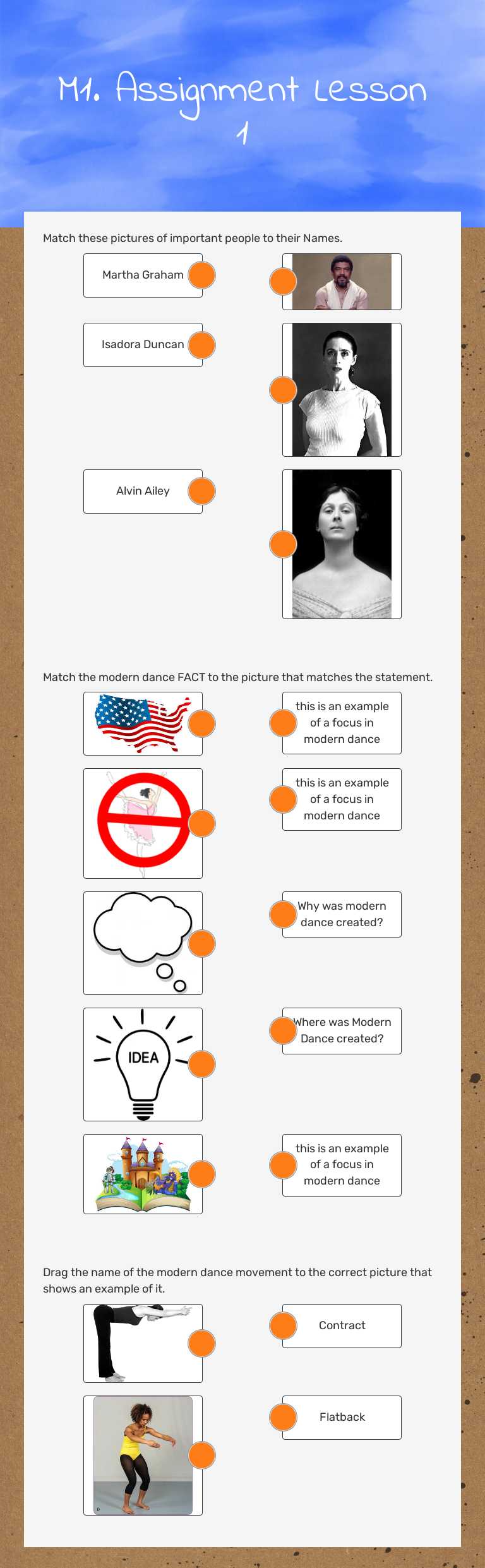 M1. Assignment   Lesson 1 worksheet preview image