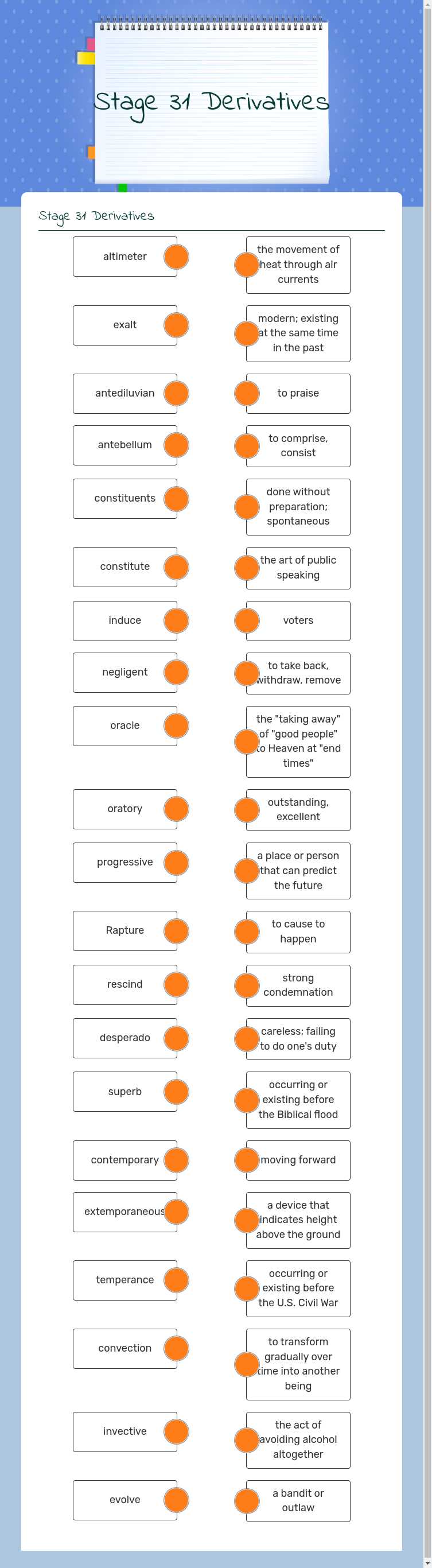 Stage 31 Derivatives worksheet preview image