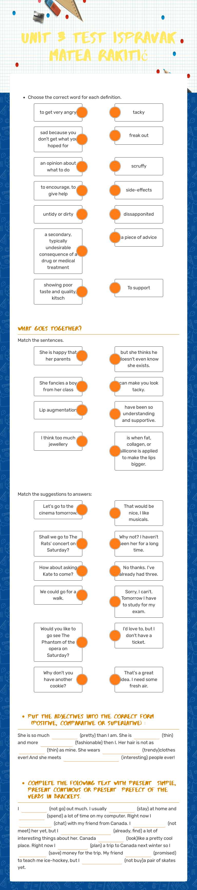 Unit 3 test ispravak
Matea Rakitić worksheet preview image