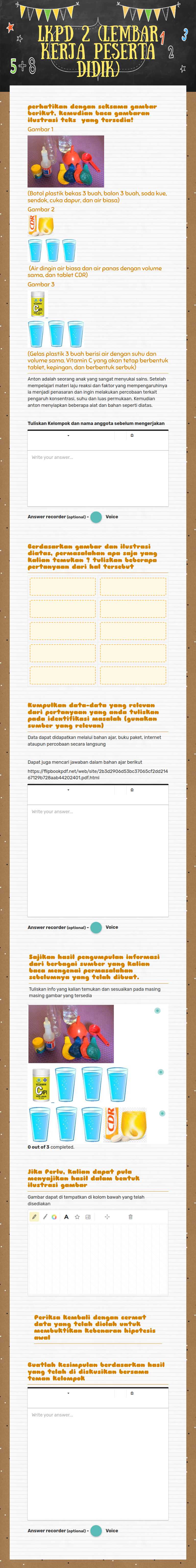 LKPD 2 (Lembar Kerja Peserta Didik) worksheet preview image