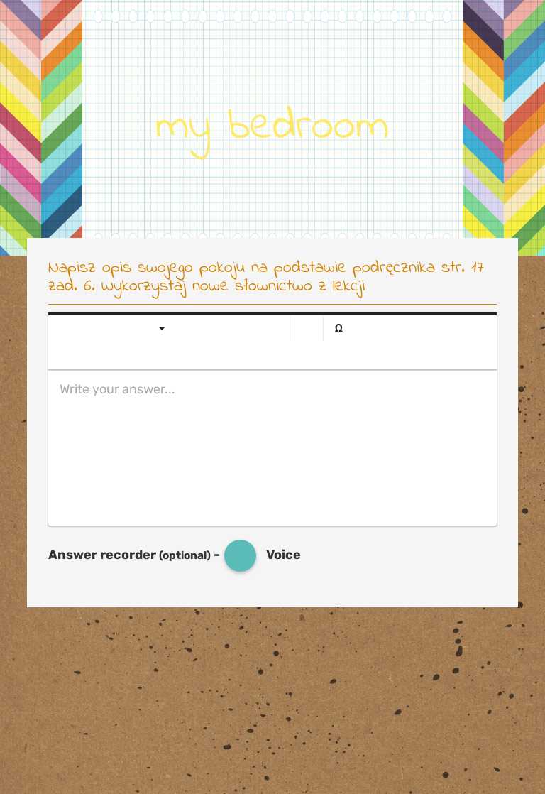 my bedroom worksheet preview image