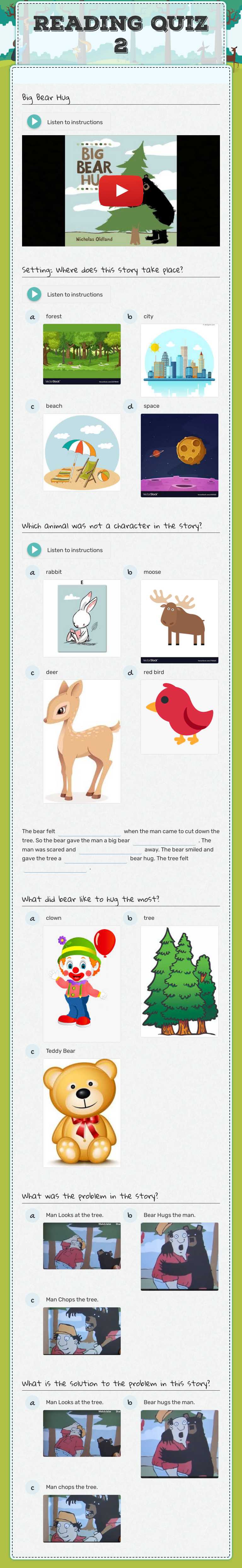 Reading Quiz 2 worksheet preview image