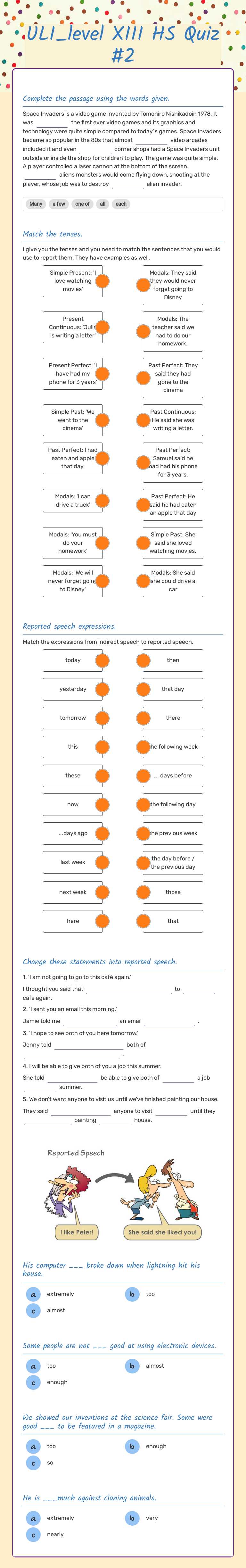 ULI_level XIII HS
Quiz #2 worksheet preview image
