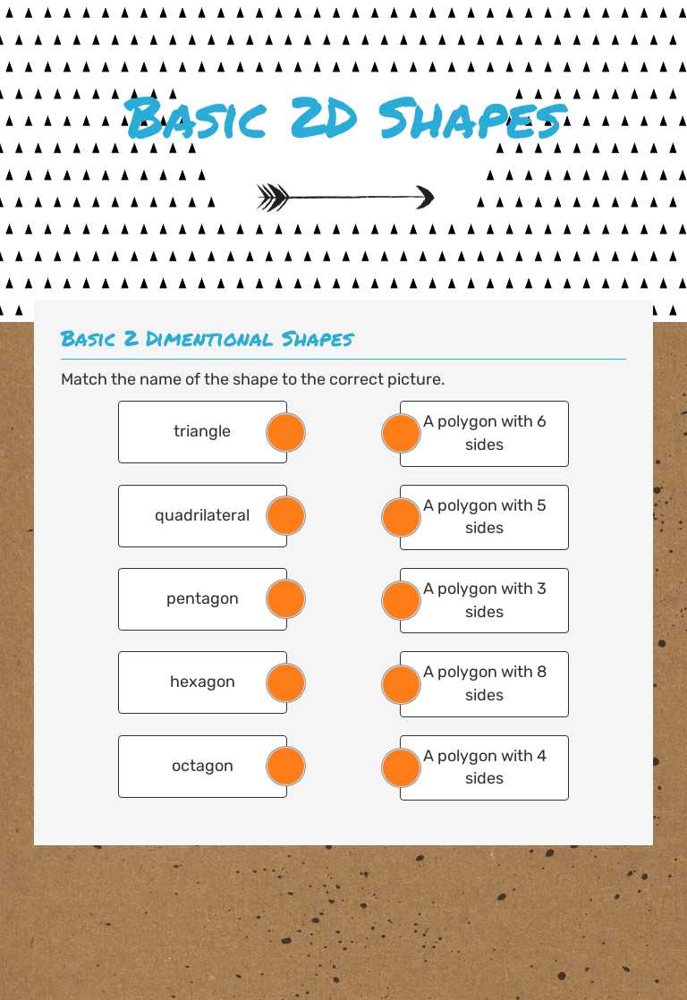 Basic 2D Shapes Grade 3 worksheet preview