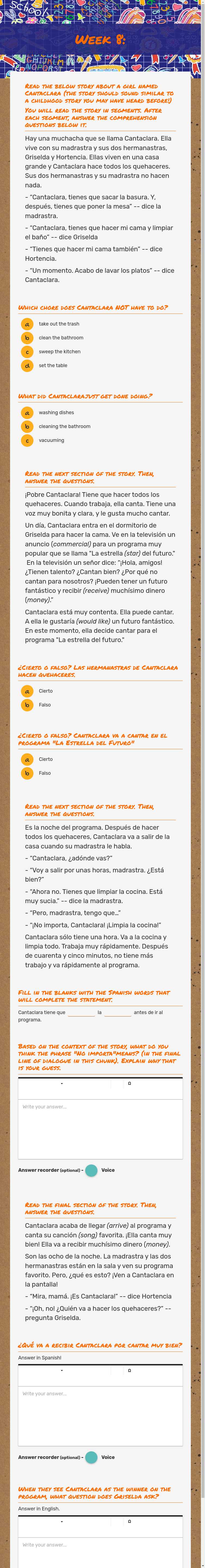 Week 8: worksheet preview image