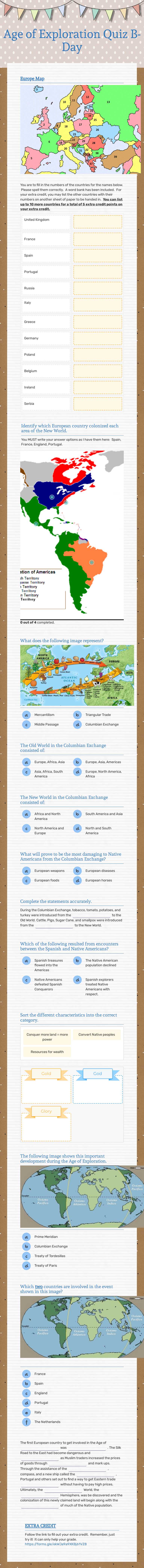 Age of Exploration Quiz
B-Day worksheet preview image