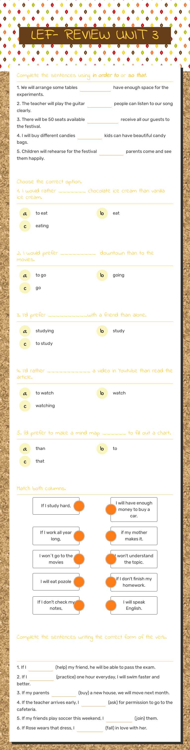 LEF- REVIEW UNIT 3 worksheet preview image