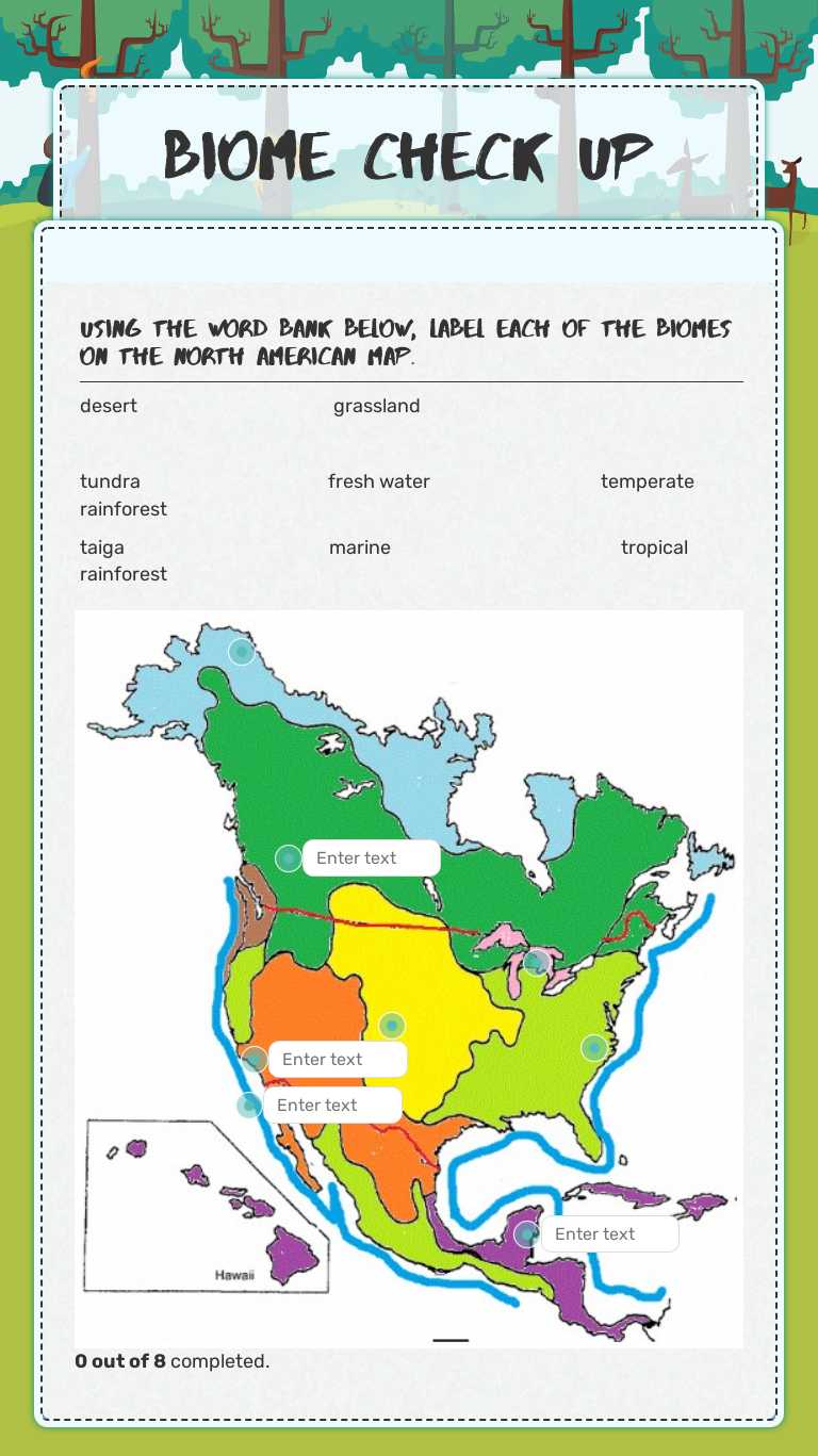 Biome Check up Grade 7 worksheet preview