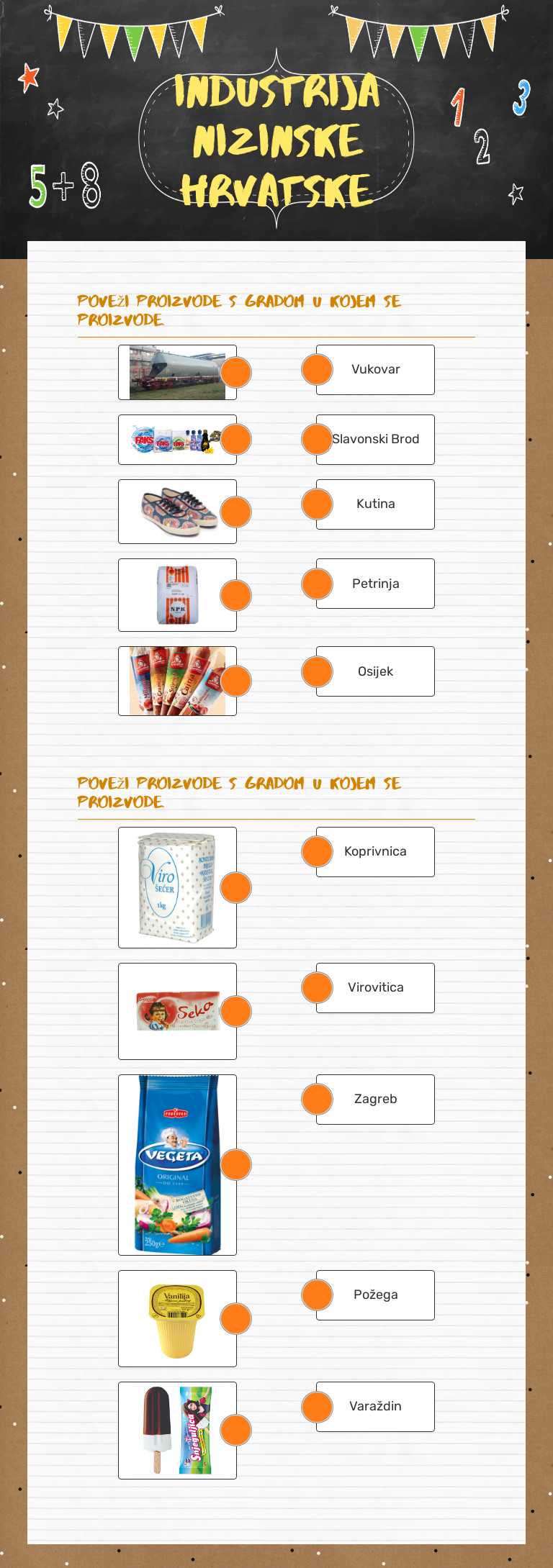 Industrija Nizinske hrvatske worksheet preview image
