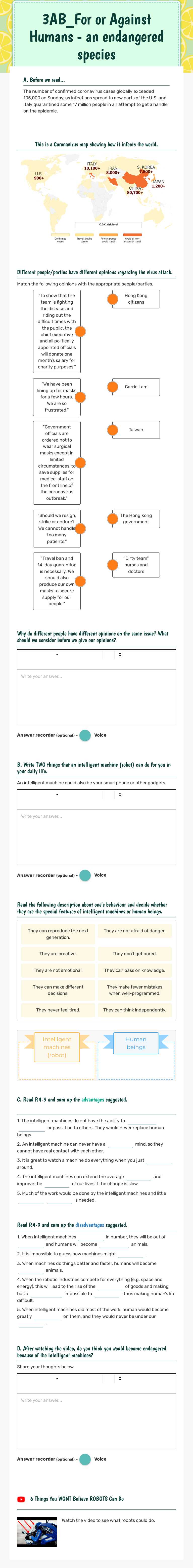 3AB_For or Against
Humans - 
an endangered species worksheet preview image