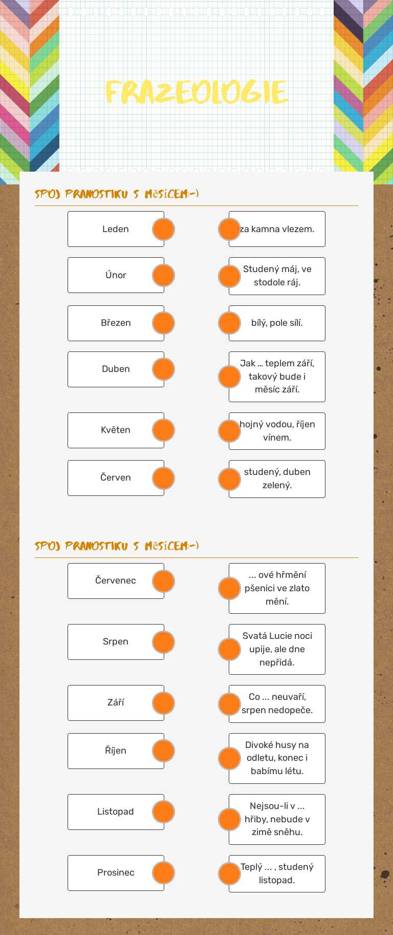 Frazeologie Grade 3 worksheet preview